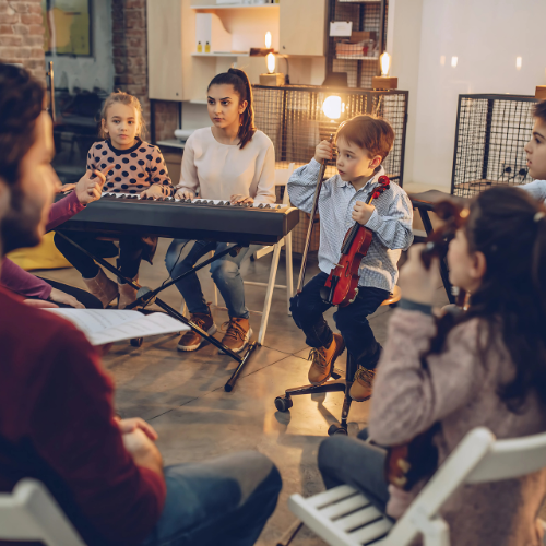 Group music classes in Aundh