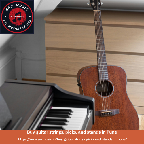 Buy guitar strings, picks, and stands in Pune